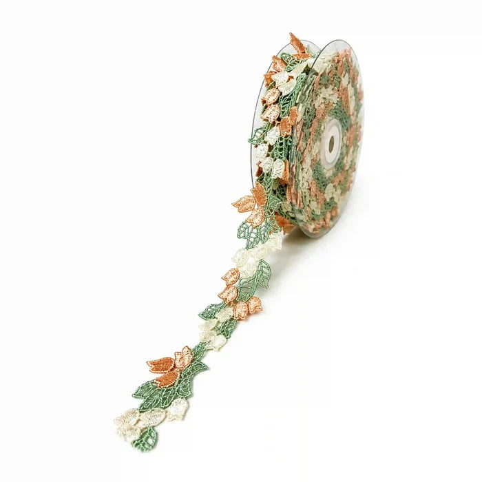 Multicolor Floral Trim Lace