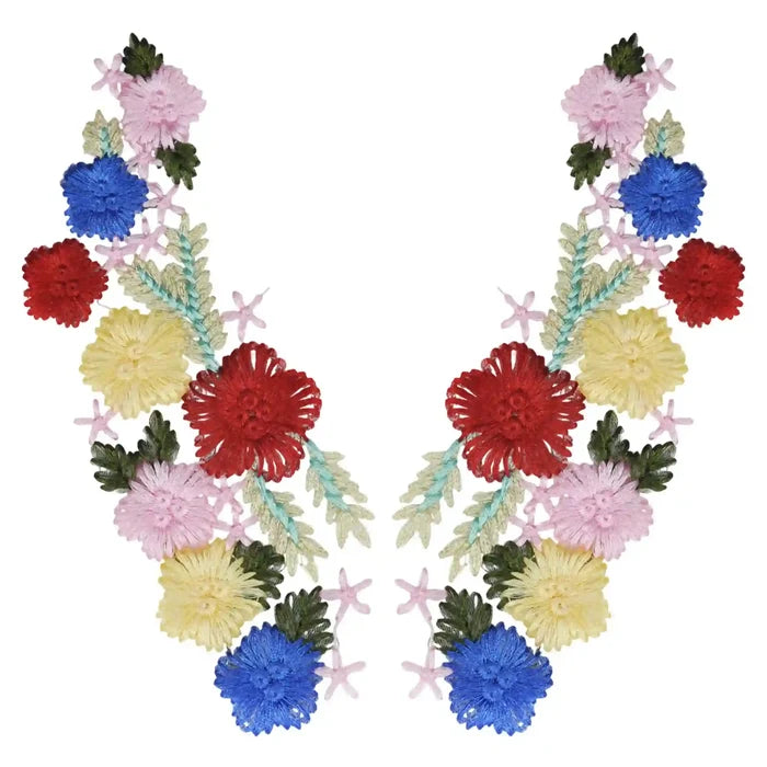 Multicolor Flower Star Design Patch