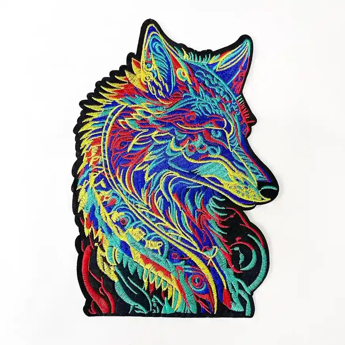 Multicolor Hotfix Wolf Patch | SKU_P-1