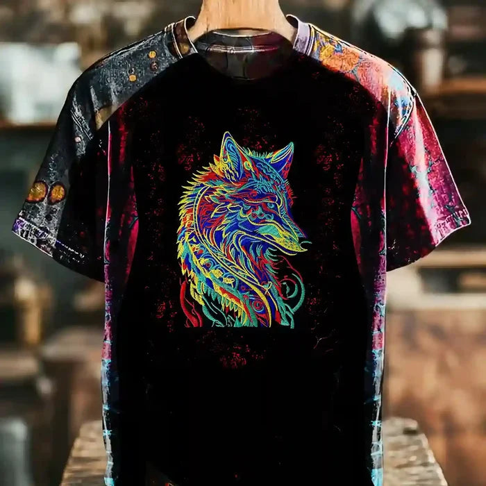 Multicolor Hotfix Wolf Patch | SKU_P-1