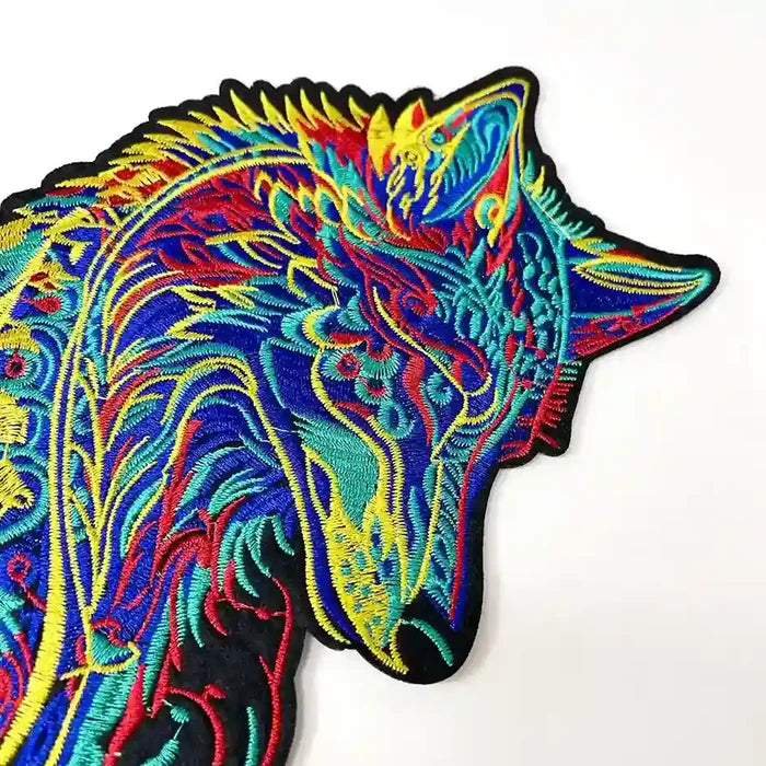Multicolor Hotfix Wolf Patch | SKU_P-1