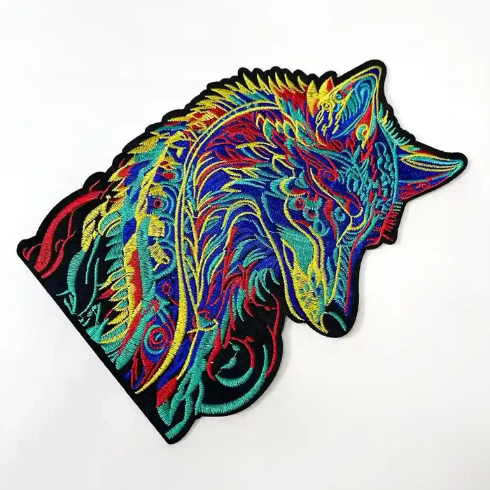 Multicolor Hotfix Wolf Patch | SKU_P-1