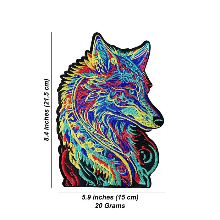 Multicolor Hotfix Wolf Patch | SKU_P-1