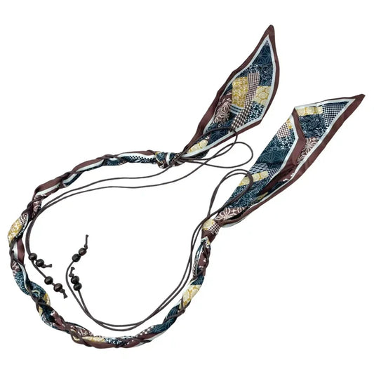Multicolor Scarf Macrame Belt