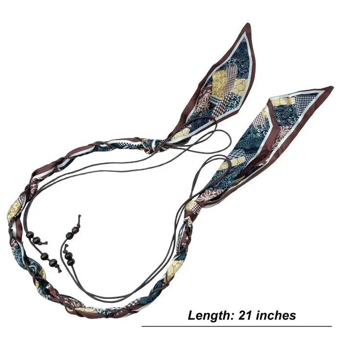 Multicolor Scarf Macrame Belt