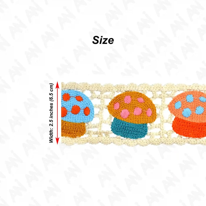 Mushroom Whimsical Crochet Lace