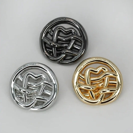 Nautical Rope Monogram Button | 18mm(28L), 20mm(32L) & 23mm(36L)