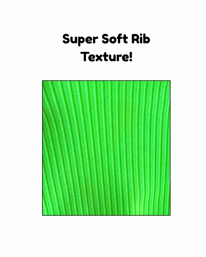 Neon Green Rib Triangle Bikini