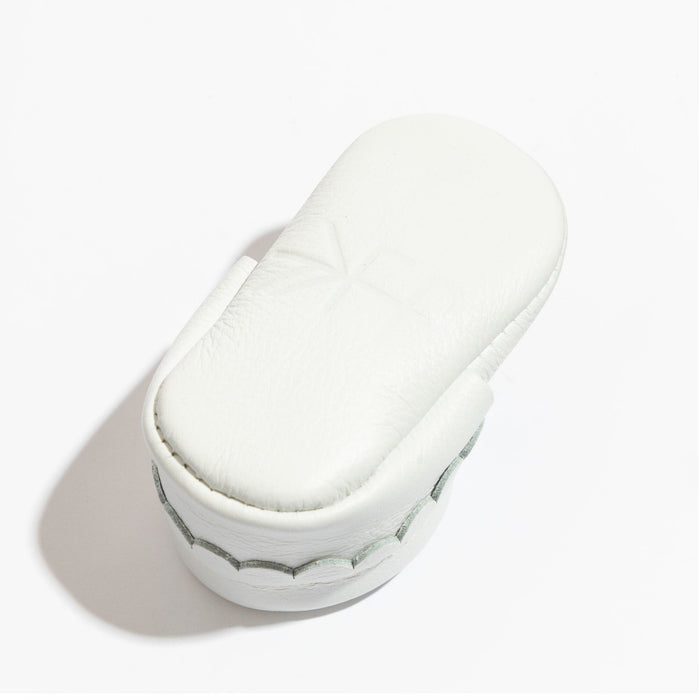 Newborn Bright White Mary Jane Baby Shoe - Babies in Bloom