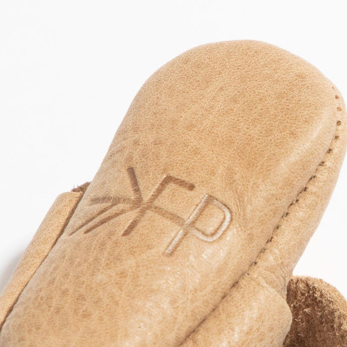 Newborn Weathered Brown Knotted Bow Baby Shoe - Babies in Bloom