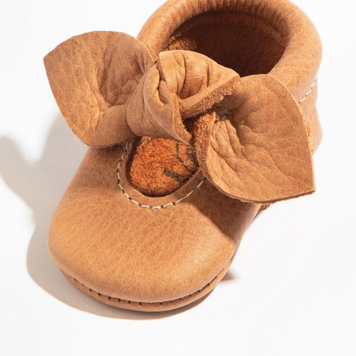Newborn Zion Knotted Bow Baby Shoe - Babies in Bloom