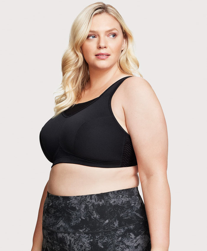 No-Bounce Camisole Elite Sports Bra Black