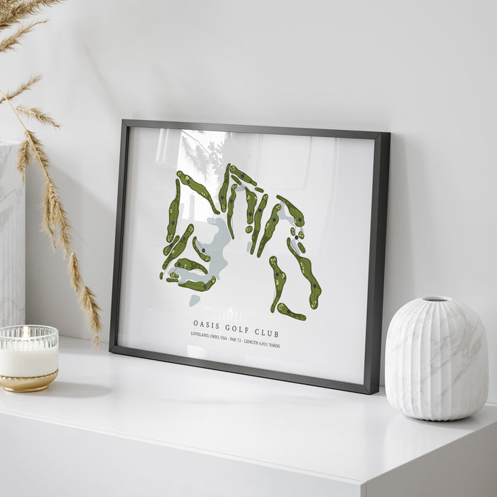 Oasis Golf Club | Golf Course Map | On Table