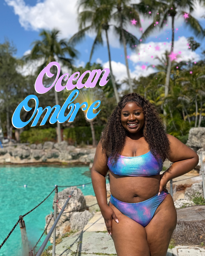 Ocean Ombre Scoop Bikini Top