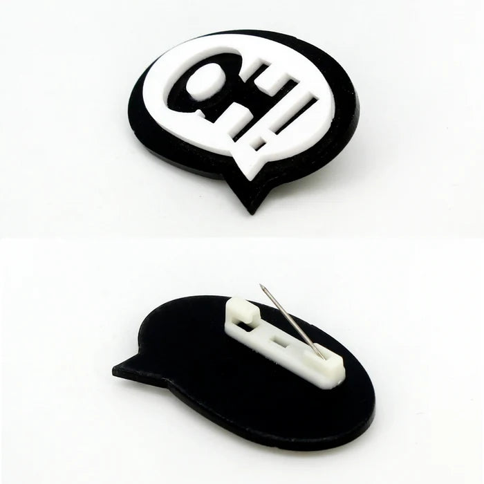 OH Message Brooch