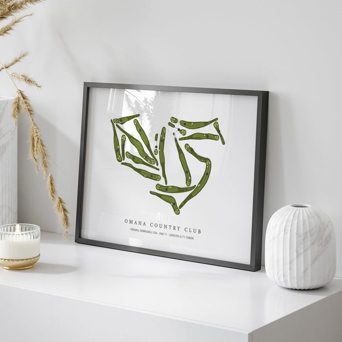 Omaha Country Club | Golf Course Map | On Table
