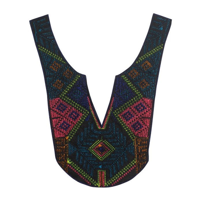 Opposing Hues Boho Multicolor Sweetheart Neckline Yoke