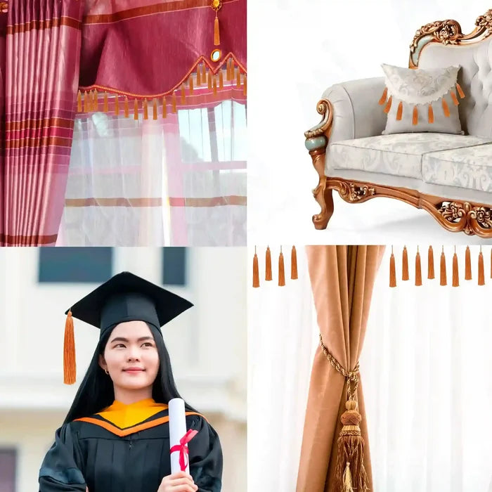 Orange Tassels