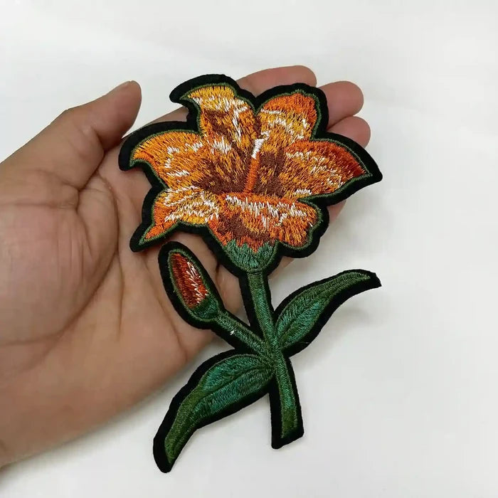 Orange Tiger Feel Lily Patch