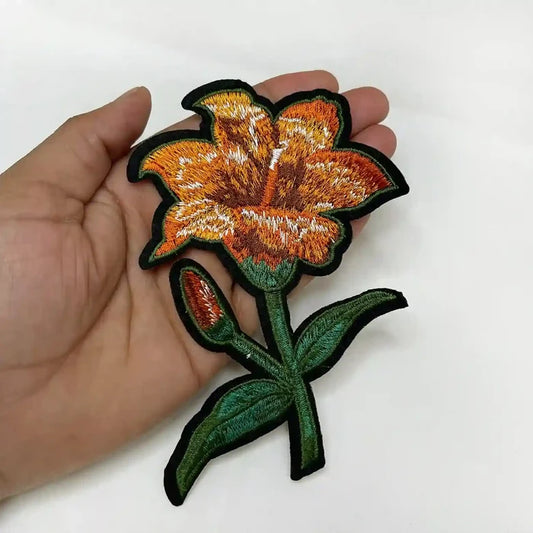 Orange Tiger Feel Lily Patch