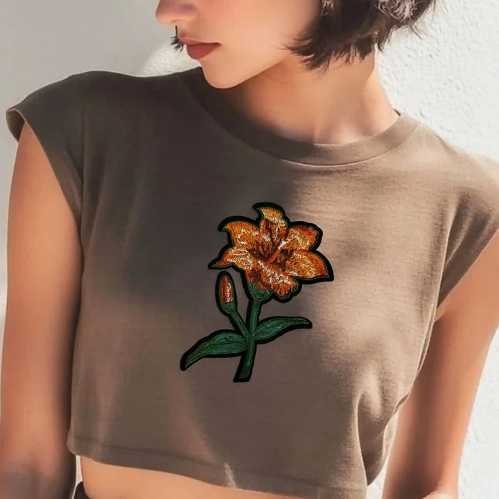 Orange Tiger Feel Lily Patch