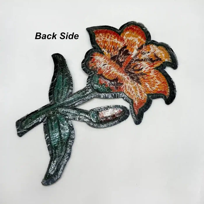 Orange Tiger Feel Lily Patch