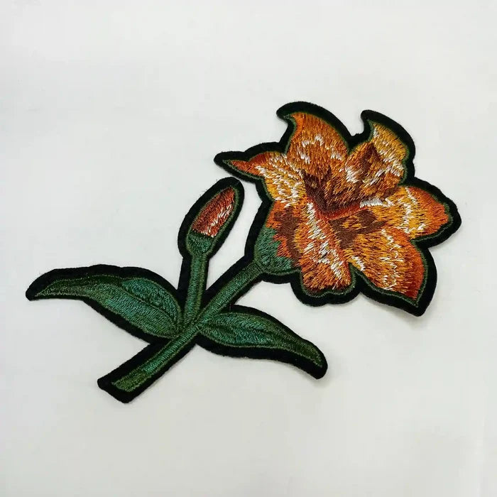 Orange Tiger Feel Lily Patch