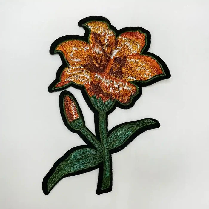 Orange Tiger Feel Lily Patch