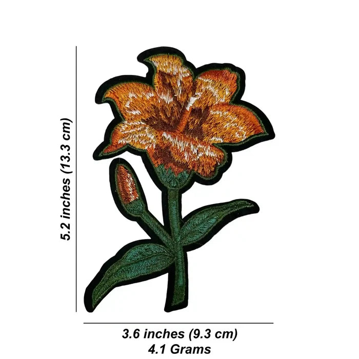 Orange Tiger Feel Lily Patch