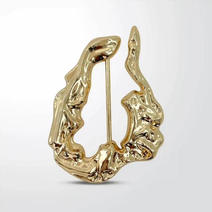Organic Abstract Metal Buckle