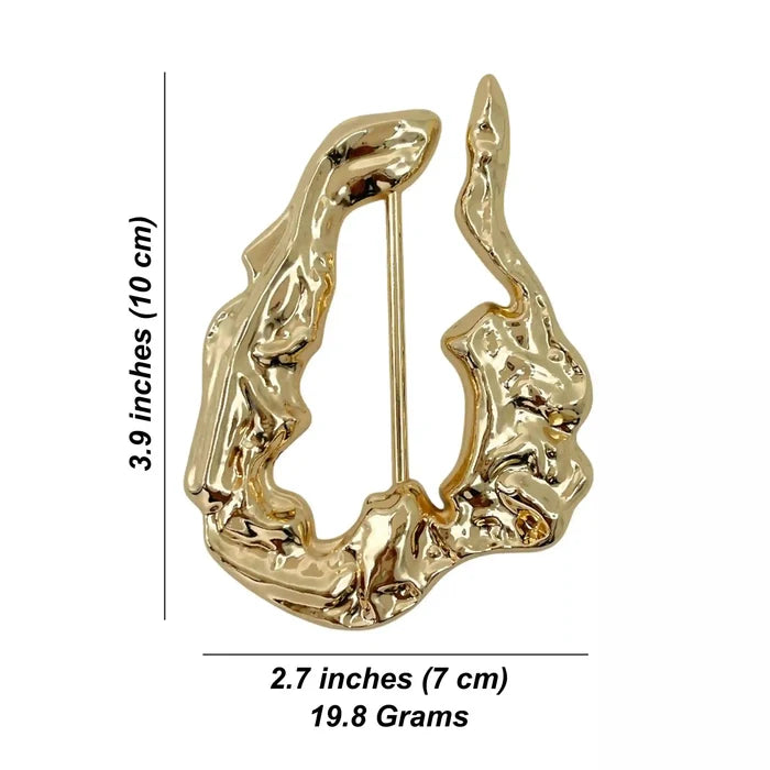 Organic Abstract Metal Buckle