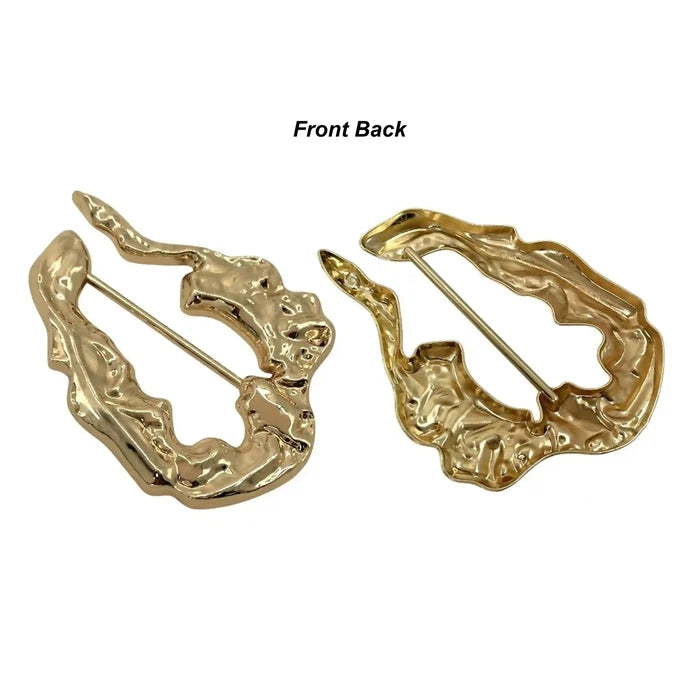 Organic Abstract Metal Buckle