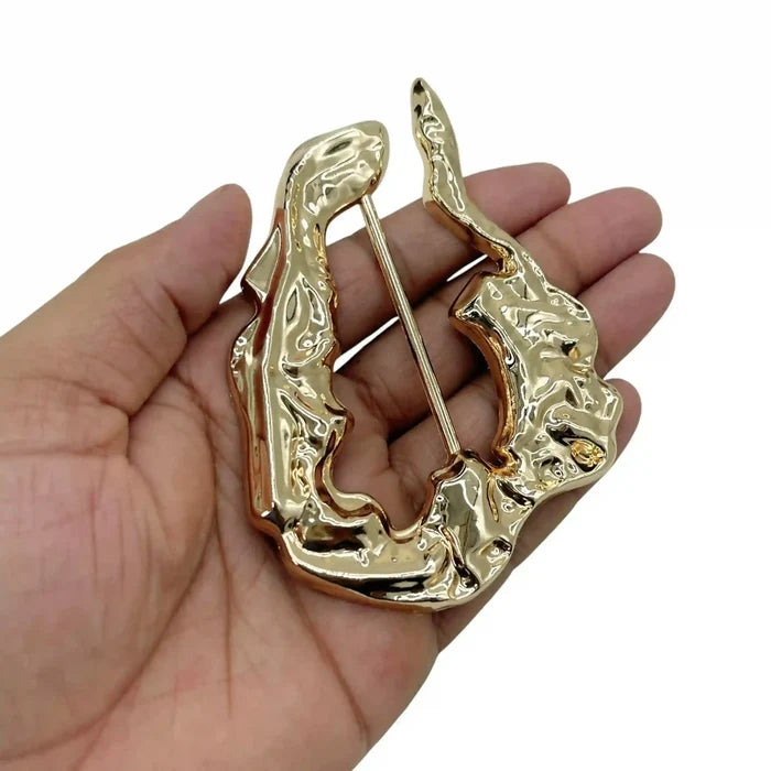 Organic Abstract Metal Buckle