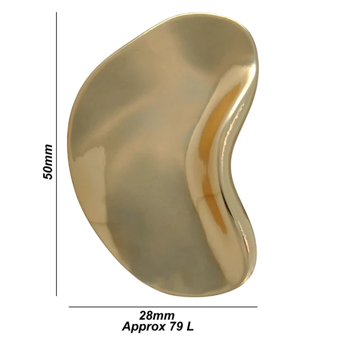 Organic Bean Inspire Metal Buttons | 50mm