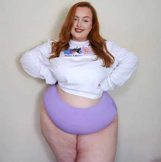 Organic Cotton Full Brief Knickers - Cassis de Violet