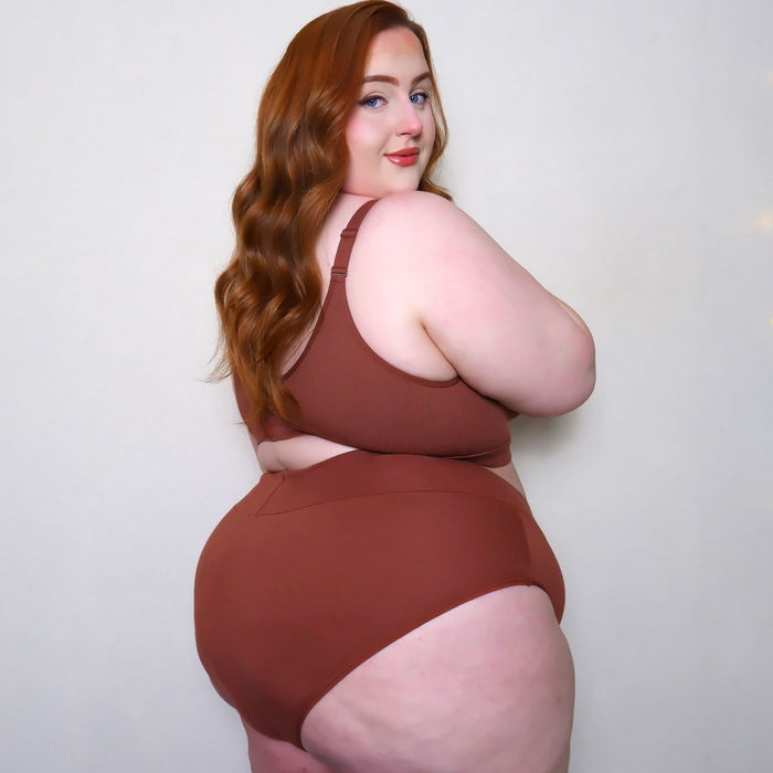 Organic Cotton Full Brief Knickers - Root Beer