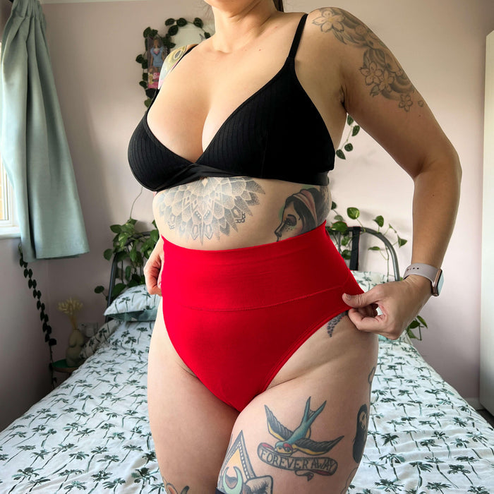 Super High Leg Knickers - Lobster - Snag