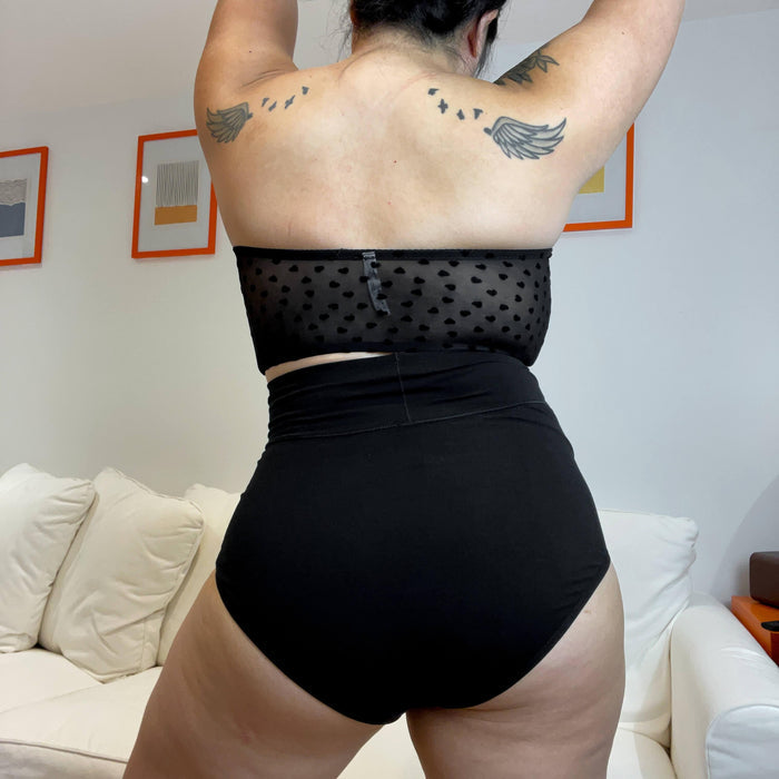 Super High Waist Knickers - Black - Snag