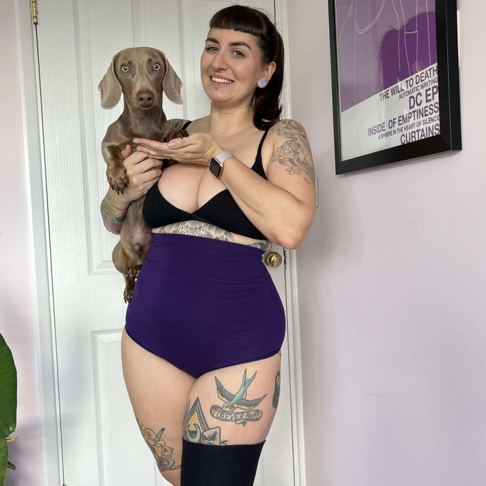 Super High Waist Knickers - Suffragette Purple - Snag