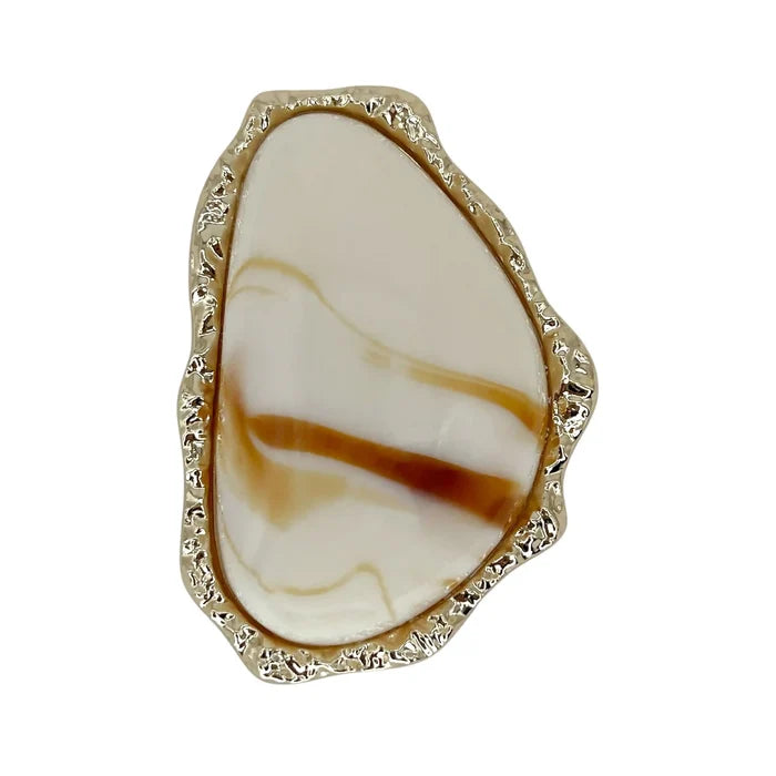 Organic Marbled Stone Buckles