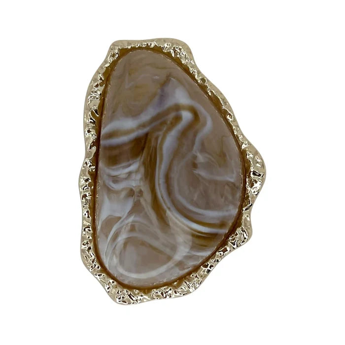 Organic Marbled Stone Buckles