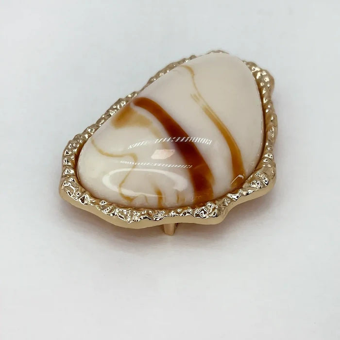 Organic Marbled Stone Buckles