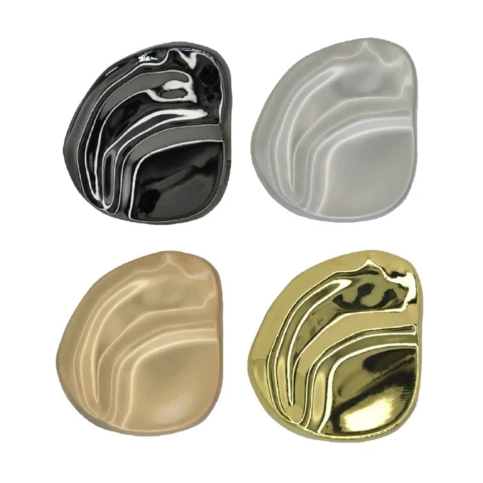 Organic Shape Hammered Button | 15mm(24L), 18mm(28L) & 23mm(36L)