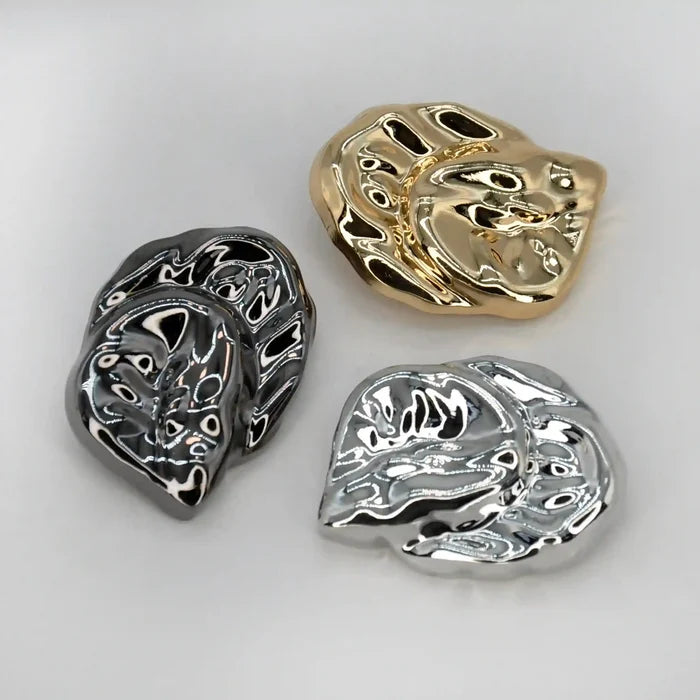 Organic Shape Hammered Buttons | 31mm, 25mm & 18mm