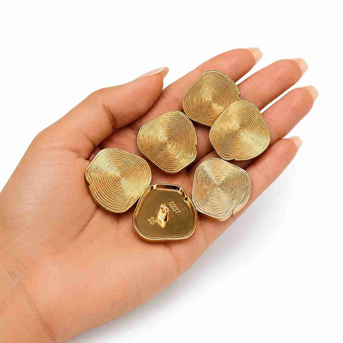 Organic Texture Metal Buttons