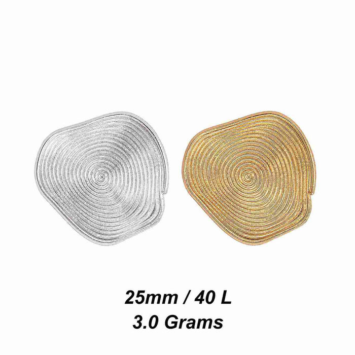 Organic Texture Metal Buttons