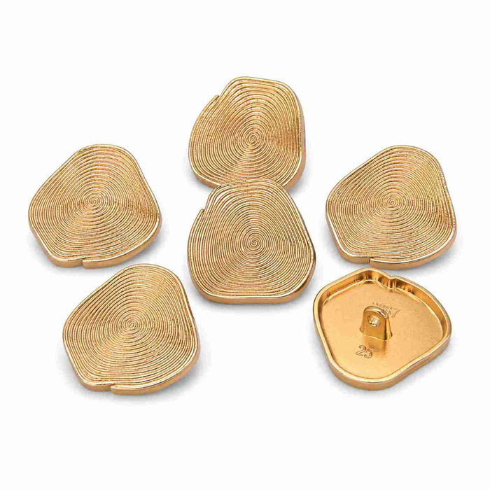 Organic Texture Metal Buttons