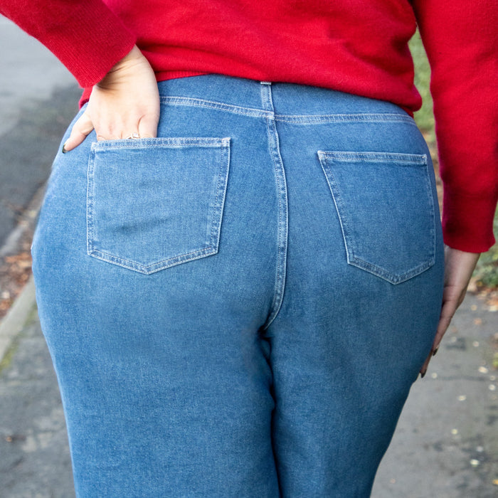 Organic Wide Leg Jeans - Atlantic