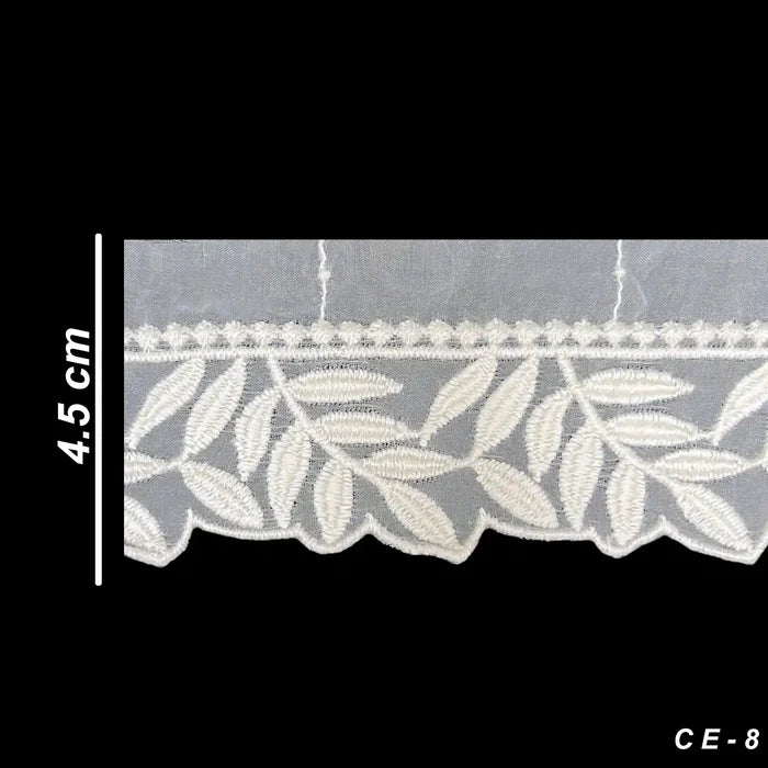 Organza Leafy Style Lace | 2 Meters | SKU-CE-8
