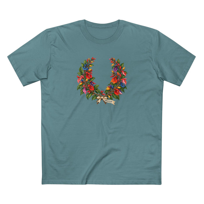 Orgullo Ceibo Pride T-Shirt | Argentine Laurel Wreath LGBTQ+ Tee